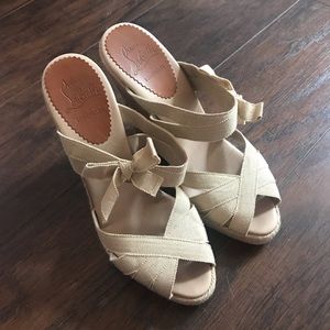 Louboutin wedges size 37